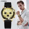 Top Luxury Men's Watches Fashion Style Man's Quartz Wristwatches Chronograph Golden Men's Clock Male Best Gifts