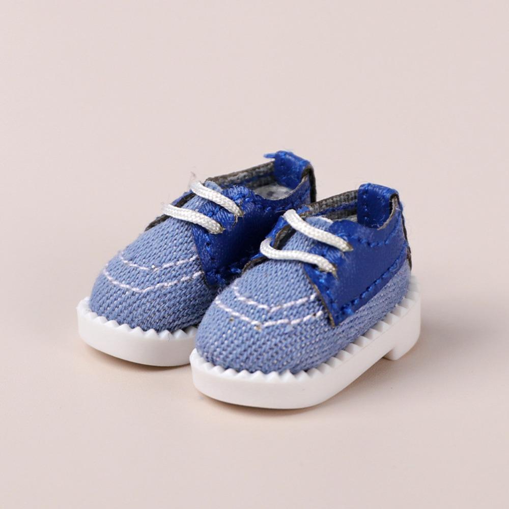 1 Pair Leather 1/12 Bjd Doll Shoes Canvas 1/12 Bjd Casual Shoes Lovely Obitsu 11 Doll Shoes  Molly