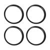 INFINAUTO Hub Centric Ring 66.1mm ID 73.1mm OD Car Wheel Hub Ring ABS Plastic Black 4pcs