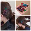 2pcs/set Duckbill Clip Hairpins Bangs Clip Makeup Hair Clips Creative Love Hairpin Set  Kids