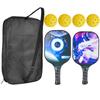 Профессиональная портативная ракетка для пиклбола из углеродного волокна для спорта на открытом воздухе с оптимальным контролем мяча