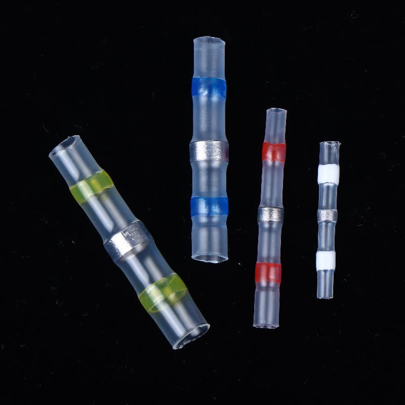 50/70/100Pcs Electric Copper Tape Solder Sleeve Waterproof Solder Seal Tin Ring Heat Shrink Butt Wire Connector Terminal