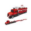 Ejector Folding Track Car Storage Toy: Engineering Transport Racing Car for Kids