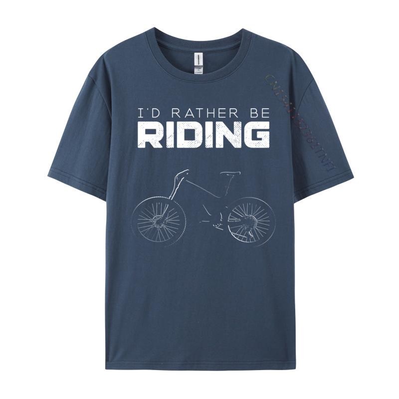 Id Rather Be Riding Mtb Mountain Bike I Love Mtb Mountain Bike Tops Tees Student TShirts Funny Tops Tees Discount