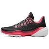 A-Shock Performance Shock Absorption Anti-Slip Durable Low-Top Basketball Shoes Men Sneaker Black Red 11831109-2