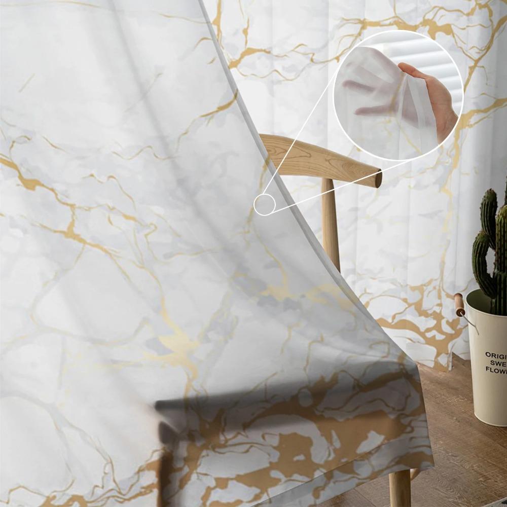 Мраморная прозрачная занавеска на окно, тюль для гостиной, кафе, спальни, кухни, шифоновая прозрачная занавеска, украшения для окон