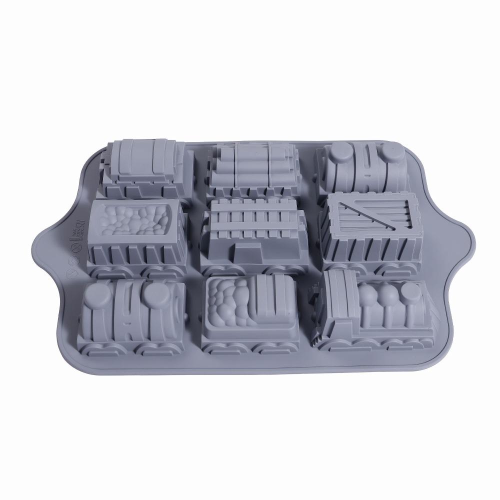 Silicone Ice Cube Tray 9-Tank Design Jelly Mold Multi-Use Mold Cake Mold Kids Snacks