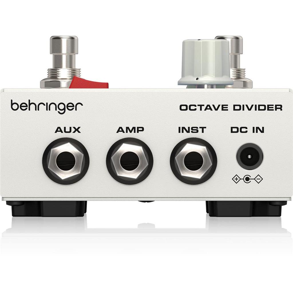 Behringer Classic Style Octave Pedal Recreates the Legendary Circuit Equipped with Various Functions Robust Housing OCTAVE DIVIDER WHITE 70's