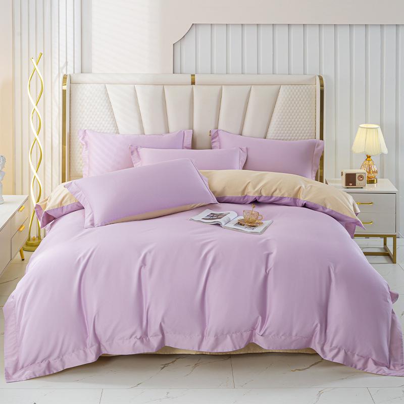 Комплект из 4-х частей одеяла Duo Xi Ai Mei Nordic Light Luxury из длинноволокнистого хлопка 60-го калибра