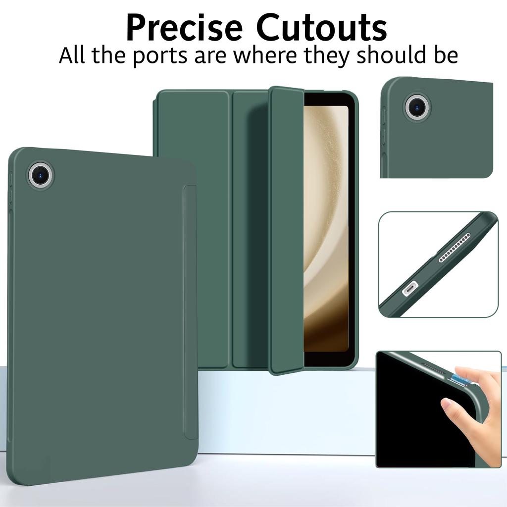 Tri-fold Flip Case For Samsung Galaxy Tab A11 Plus A11+ 11'' SM-X230/X235/X236B Magnetic Stand PU Leather Protective Cover