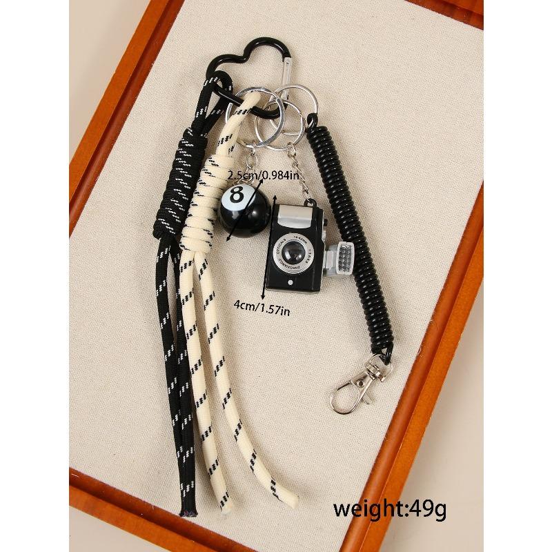 Creative bag hanging cute cartoon bear camera coffee cup fashion bag pendant DIY lanyard pendant