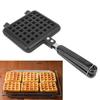 Square Waffle Metal Mold Pan Long Handle Waffle Maker Machine Waffle Baking Mold  Stove Top