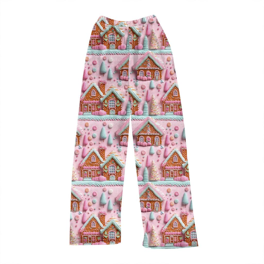 Женские осенне-зимние клетчатые брюки полной длины, спортивные брюки