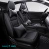 Роскошная стильная чехол на сиденье автомобиля для Honda Vezel HRV XRV 2014-2019 Вышитый значок Водонепроницаемая кожа Автомобильные аксессуары для салона