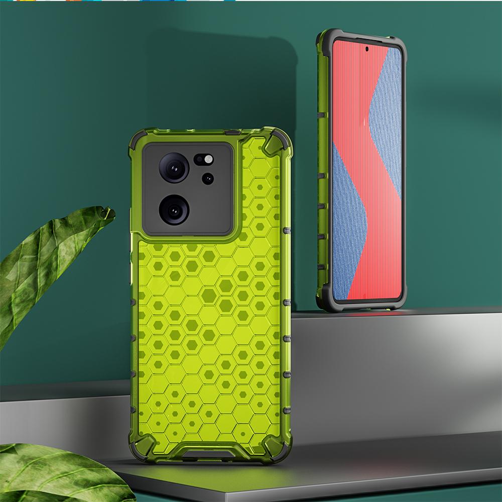 KEYSION Противоударный защитный чехол для Xiaomi 13T Pro 5G, мягкий силикон + ПК, прозрачная сотовая задняя крышка для телефона Redmi K60 Ultra
