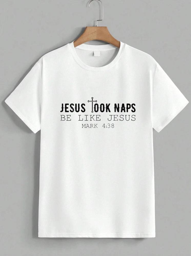 Jesus Took Naps Funny Christian Bible Quote Graphic T‑Shirt