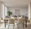 BLUMO upholstered chair, beige fabric