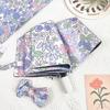 Dual-Purpose Floral Umbrella for Women: Automatic Folding, Sunscreen & UV Protection, Wind & Rain Resistant