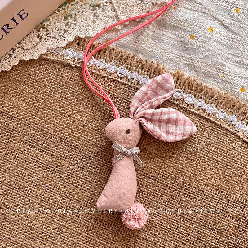 Корейский мультяшный маленький медвежонок 3D хлопок детское украшение: Милое ожерелье с животным кроликом, аксессуар в стиле Мори