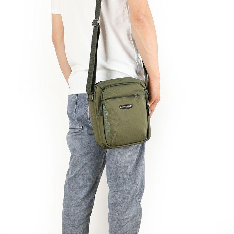 Мужская трендовая сумка-кроссбоди через плечо из ткани Оксфорд, повседневный маленький рюкзак, холщовая сумка