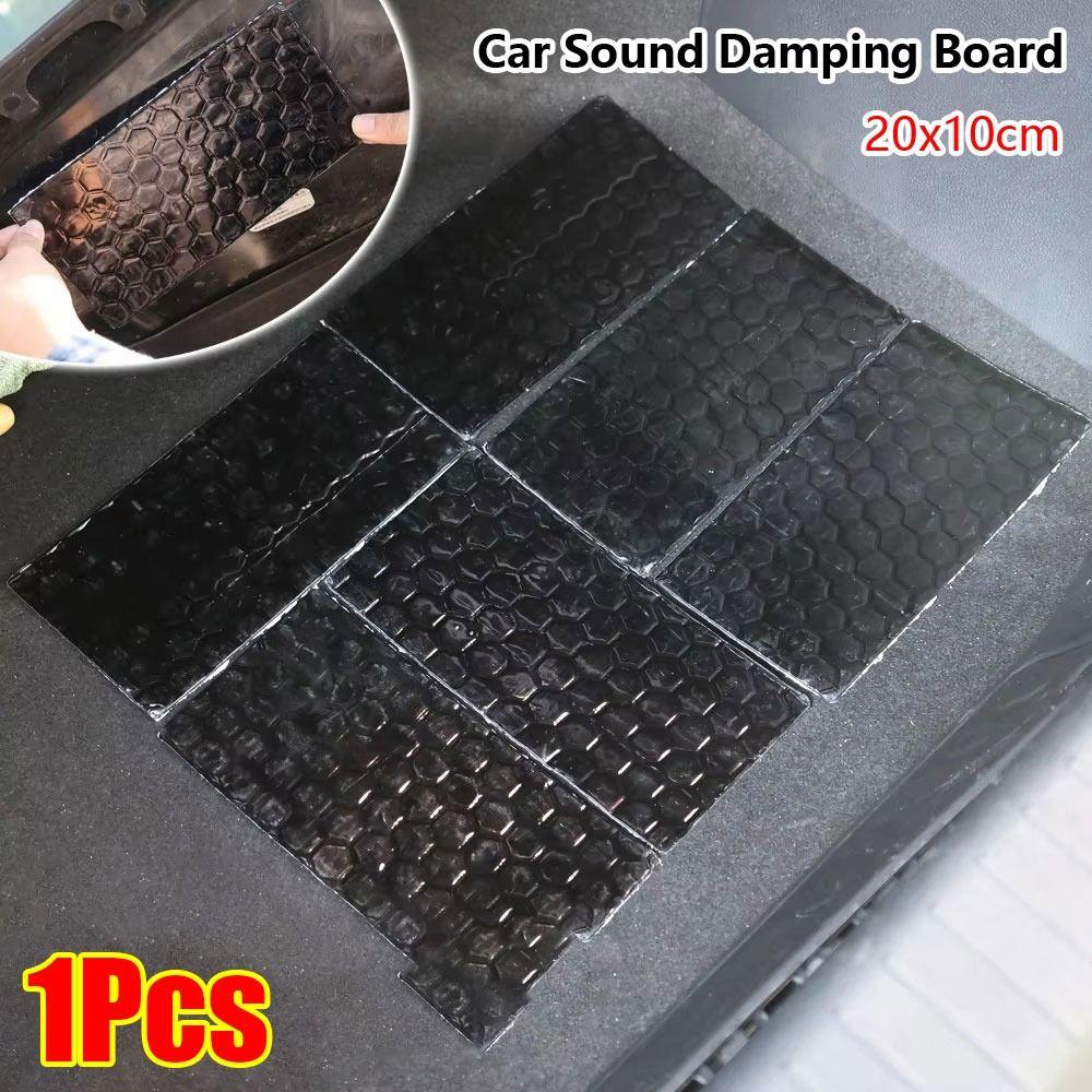 1Pcs Aluminum Foil Coated Car Sound Deadener 20x10cm Soundproofing Board for Car Door Trunk Hood