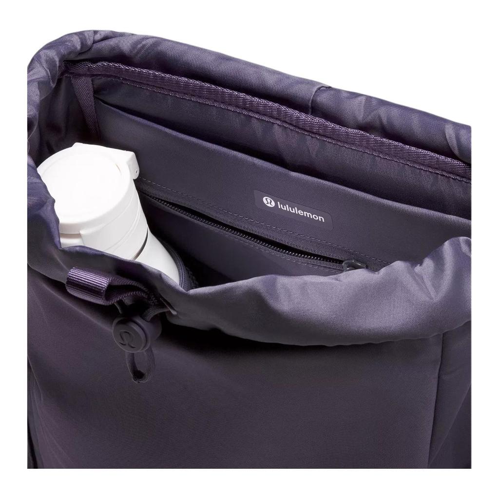 Lululemon Wunderlust 14L Solid Color Minimalist Flap Closure Nylon Mini Backpack Unisex Backpack Purple LU9B23S-069322