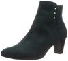 Boots Short Boots with Side Metal A07YBCW Dark Green Suede Cm 3E [Viewfit] Women's 22.5