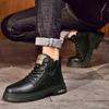 Men Shoe Genuine Leather Male Boots Men's Comfortable Low Top Sneakers Men Winter Plush Snow Boots New Male Motorcycle Boots