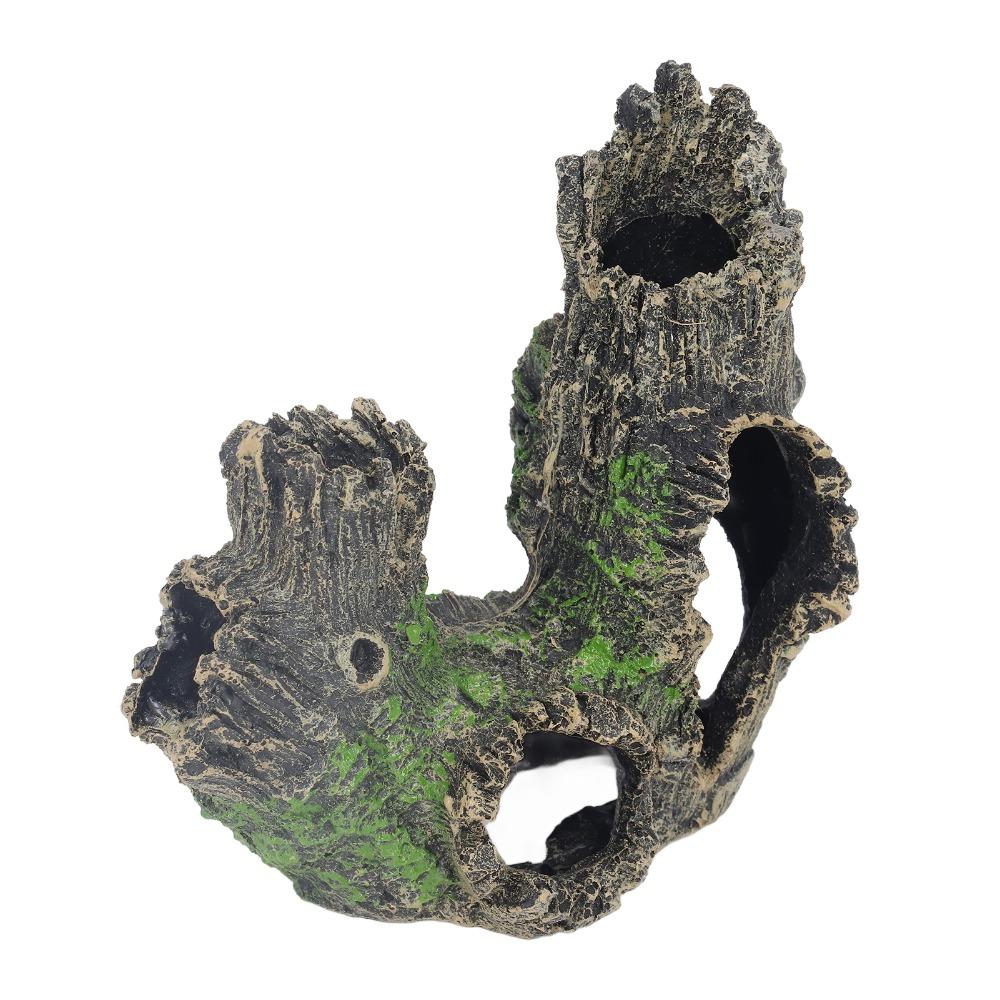 Multi-Cavity Hollow Aquarium Tree Stump Decor Aquarium Shrimp House Aquarium Tank