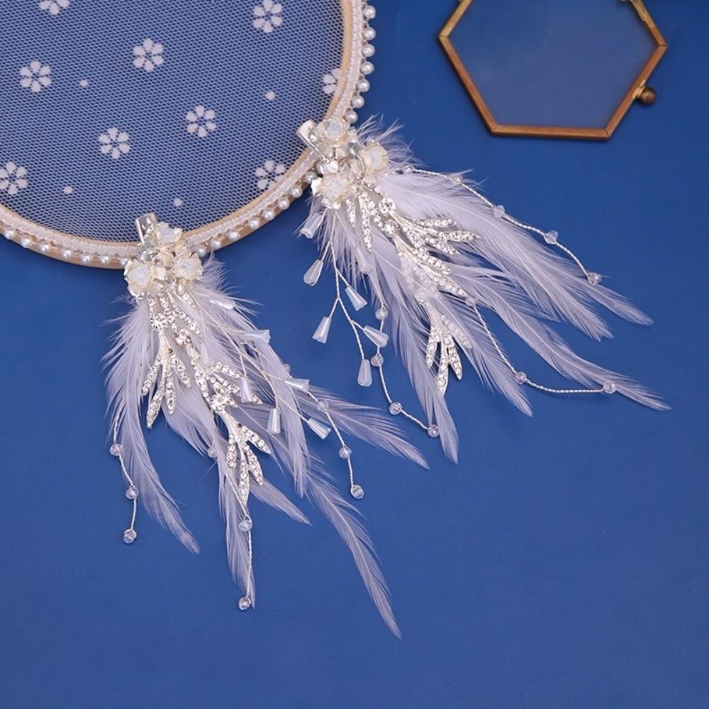 Shiny Crystal Hairband Handmade Bridal Headdress Elegant Bridal Hair Clip Wedding Ceremony