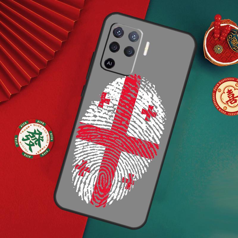 Georgia Flag Case For Oppo A15 A17 A57 A6 A5 Pro A54 A74 A94 A16 A76 A96 A40 A60 A80 A18 A38 A58 A78 A98