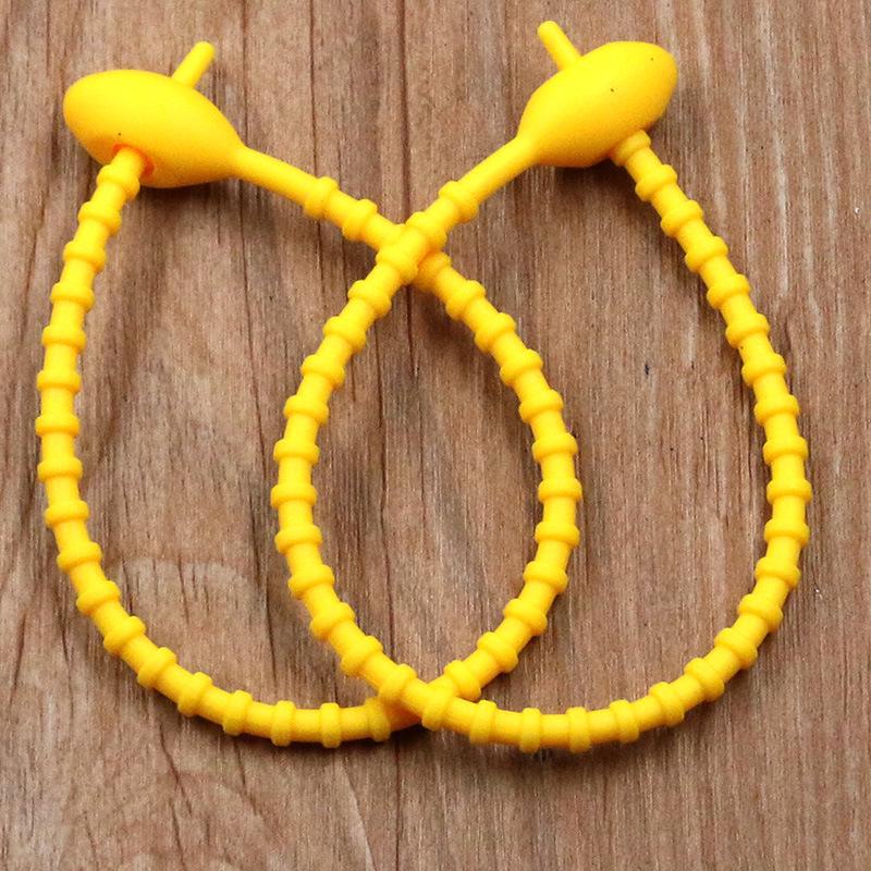 13-цветный силиконовый многоразовый шнур-закрутка и стяжка-хомут с овальной головкой