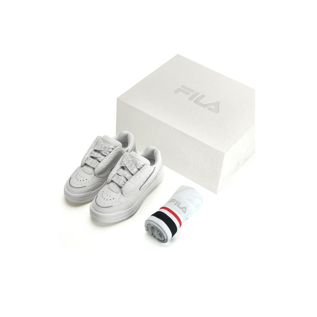 Fila Смешанные белые танцевальные туфли Модные повседневные низкие кроссовки Мужские кроссовки F12M332206FSW