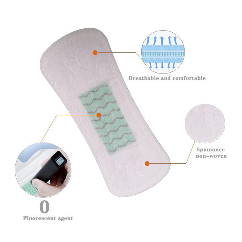 6packs Anion Santitary Napkin Women Menstrual Pads Panty Liners for Daily Use Health Care Pads Daily Sanitary Towel Lady Pads