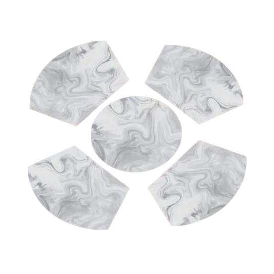 Впитывающие подставки под тарелки Диатомовые подставки под тарелки Маслостойкие Термостойкие Современные коврики для стола для обеденного стола, пикника, вечеринки