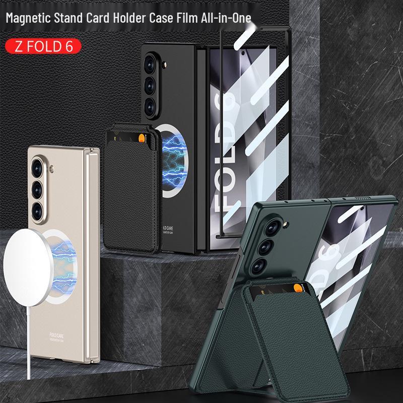 Магнитный чехол-подставка для карт для Samsung Z Fold7/6/5 - Многофункциональный, Съемный, Ультратонкая защита