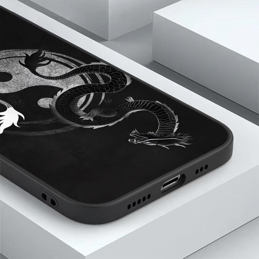 Чехол для телефона Funda для Xiaomi Redmi Note 10S 9S 7 8 11 9 12 Pro 13 Pro Plus 10 14 11s 12s Тайцзи Дракон
