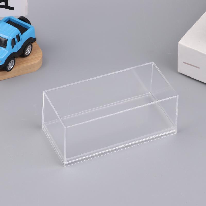1 шт. Прозрачная акриловая коробка для хранения Практичная витрина для литых моделей автомобилей 1/64 Сделай сам Пылезащитная подставка для дисплея Игрушка