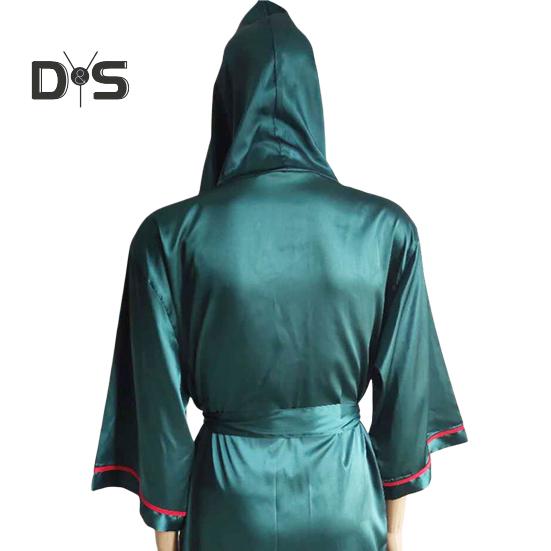 Взрослый боксерский халат с капюшоном, дышащий, длиной до колена, для мужчин и женщин, боксерский костюм для борьбы, борьбы и боевых искусств, косплей с поясом