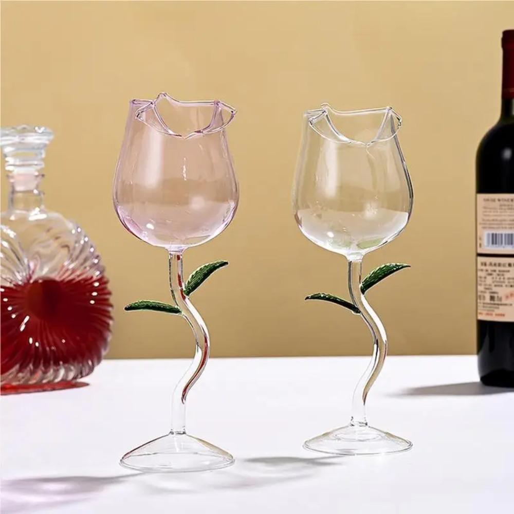 150/280ml Rose Wine Glass Glassware Cocktail Glasses Cup Rose Wine Goblet Wedding Gift