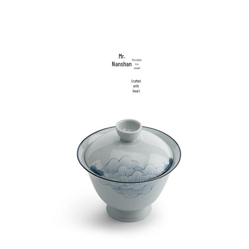 Nanshan Xiansheng Hand-painted Ceramic Gaiwan