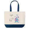 Sac Shopping - PLANETEE - Mec Les Autres Vs Moi - Fond Bleu - Coton - 40 X 45 Cm