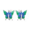S925 Silver Exquisite Butterfly Hoop Earrings With Sparkling Zircon Dragonfly Design Elegant And Versatile Accessory