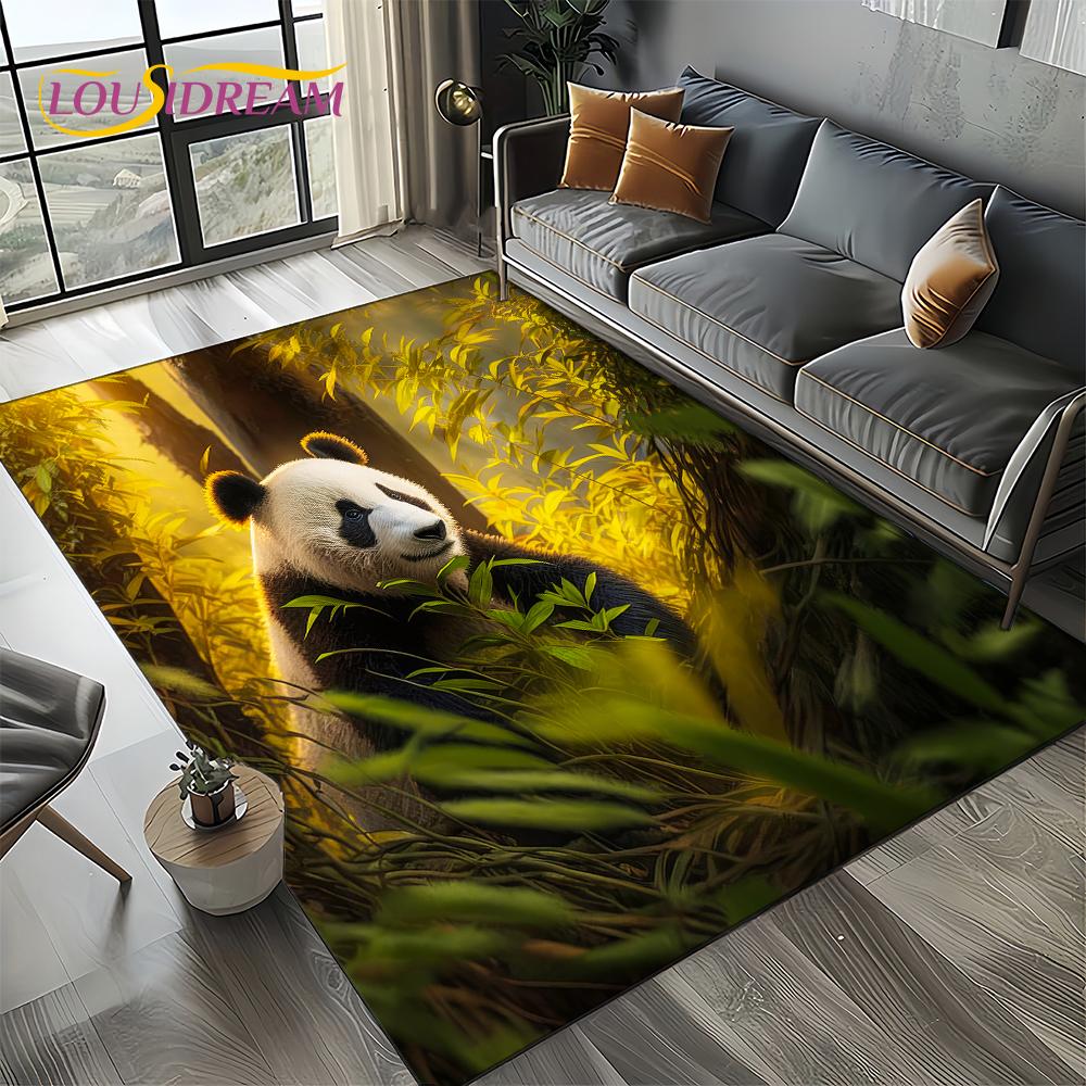 3D Мечта Животное Мультфильм Панда Милый Ковер Коврик для Гостиной Спальни Дома Украшение Дивана, Детский Коврик Нескользящий Напольный Коврик Подарок