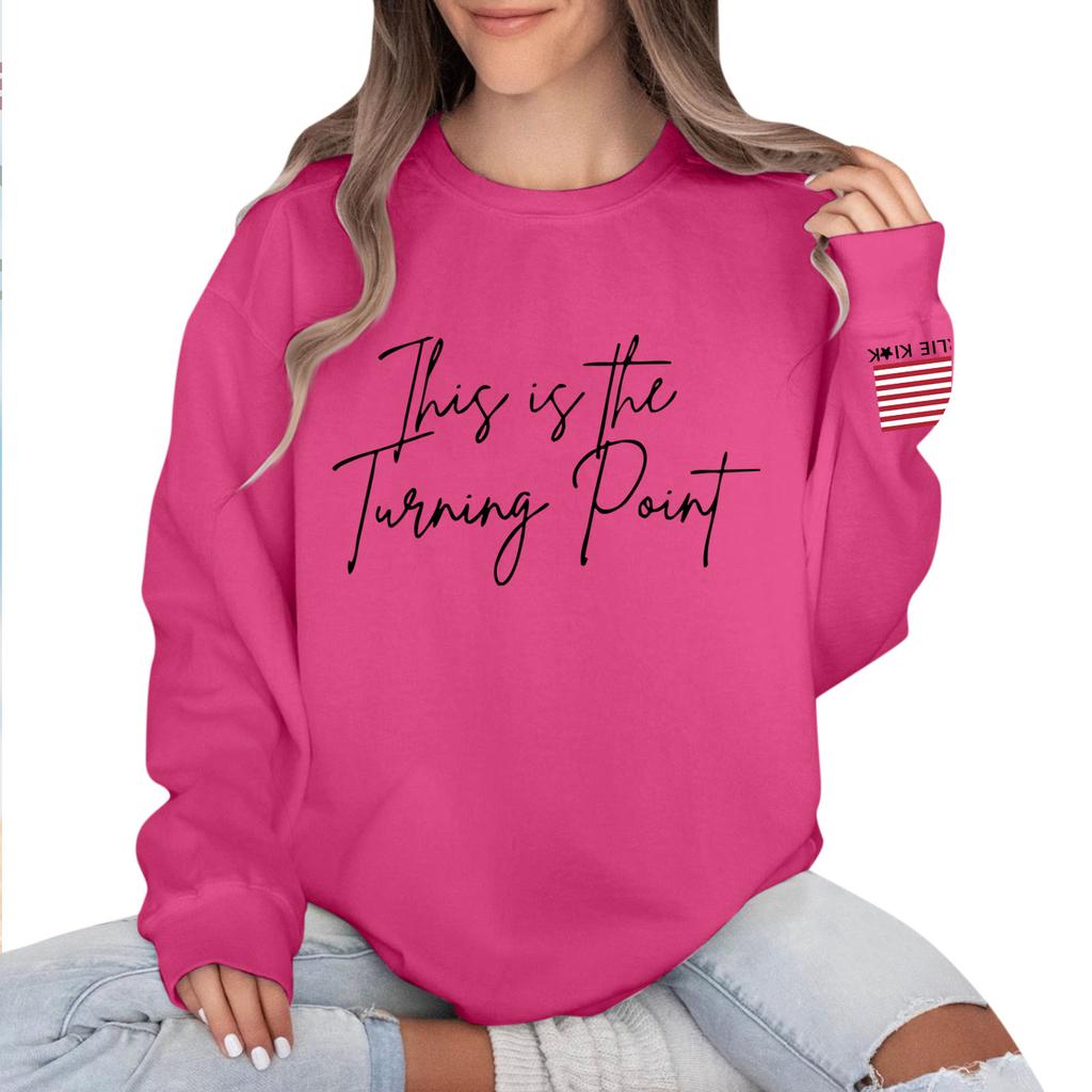 Women's Colorblock Sweatshirt Long Sleeve Round Neck Casual Comfortable Loose Lightweight Women's Sweatshirtt