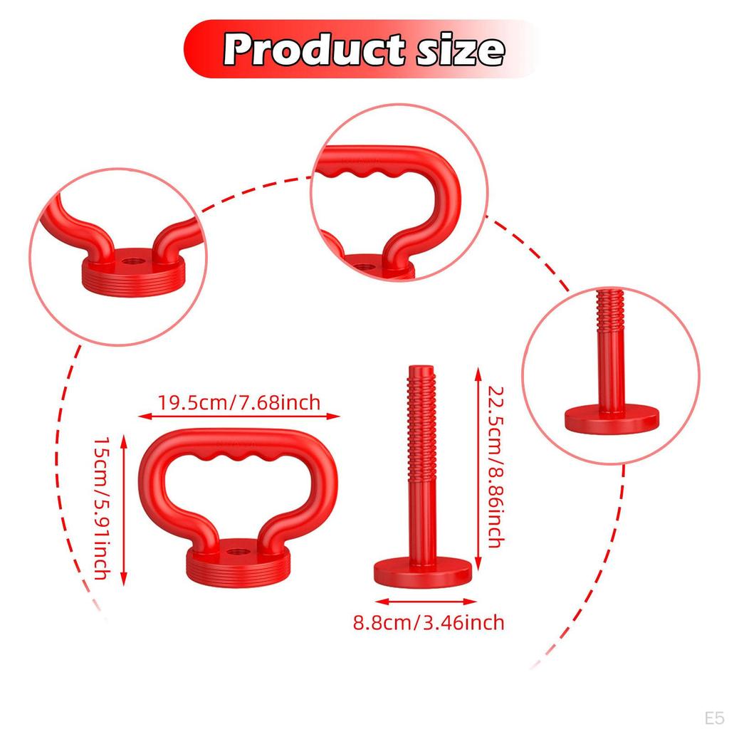 Adjustable Kettlebell Handle Dumbbell Converter Comfortable Multifunction Grip for Weight