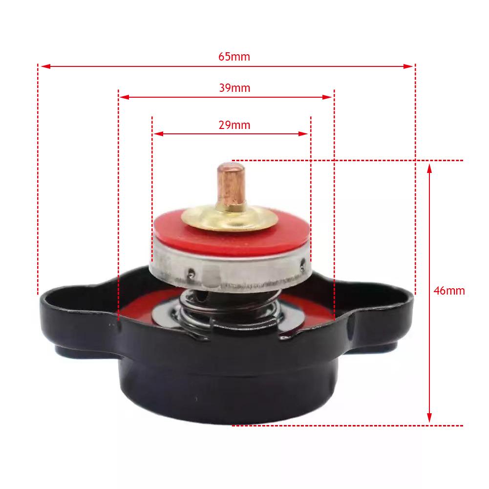 Крышка радиатора высокого давления 1,8 бар 25,6 фунт/кв. дюйм с датчиком температуры для мотоцикла Honda Yamaha Kawasaki Suzuki Polaris Ranger ATV