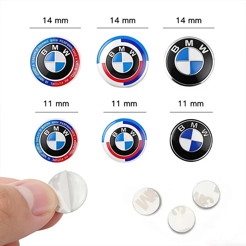 JYPK6 BMW Car Remote Key Emblem Sticker Aluminum Keys Decoration Decal For BMW M E46 E90 E60 F30 F10 E39 E36 F20 G30 G20 E87 E92 X1 X2