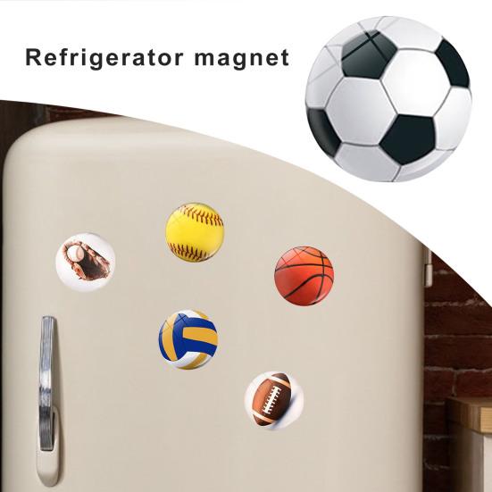2 шт. 25 мм регби магнит на холодильник синтетическая смола украшения дома мини-футбол бейсбол волейбол микроволновая печь магнит на холодильник любители спорта