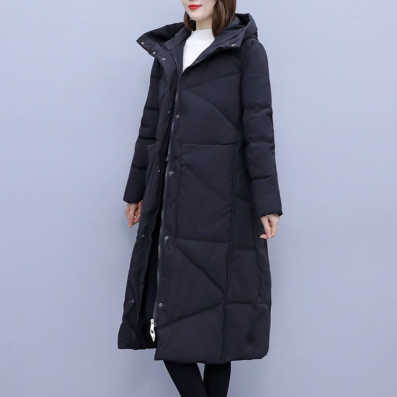 Зимнее женское длинное пальто TIDENOVEL, стеганое пальто, толстое утепленное пальто, парка, женское пальто, большой размер